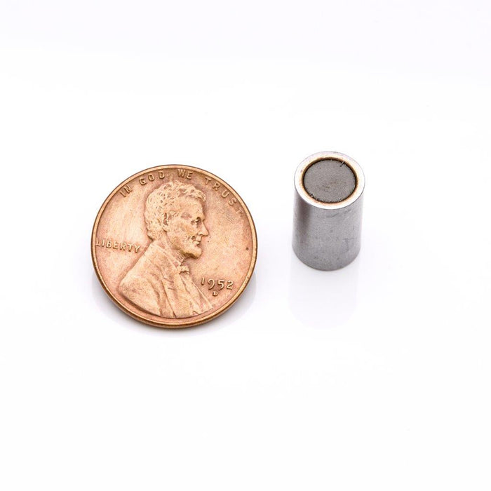 Neodymium Round Magnet Assembly 0.313" Diameter x 0.5" H - Grade N35