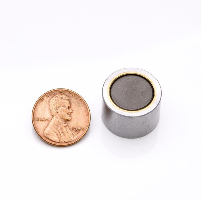 Neodymium Round Magnet Assembly 0.75" Diameter x 0.5" H - Grade N35