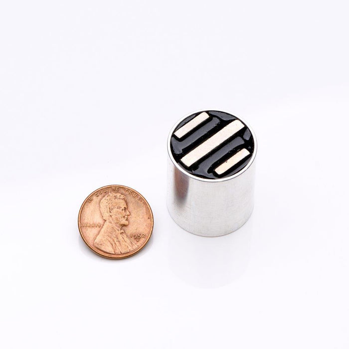 Ceramic Round Magnet Assembly 0.875" Diameter x 1" H - Grade C8