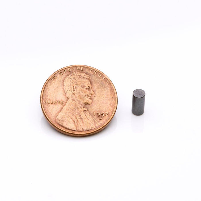 Neodymium Round Magnet 0.125" Diameter x 0.25" H - Grade N30