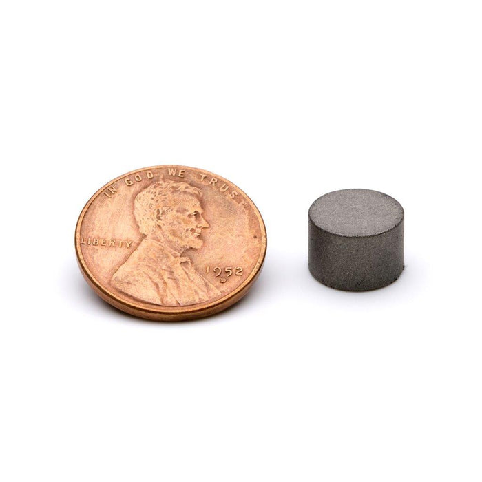 Neodymium Round Magnet 0.375" Diameter x 0.25" H - Grade N30AH