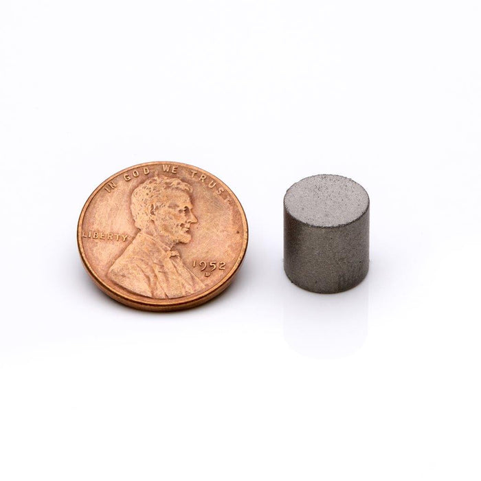 Neodymium Round Magnet 0.375" Diameter x 0.375" H - Grade N30AH