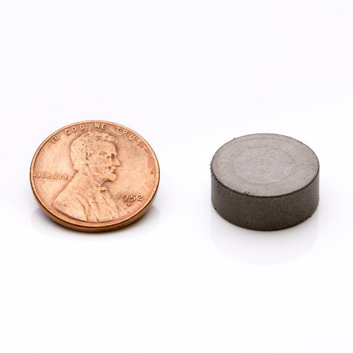 Neodymium Round Magnet 0.625" Diameter x 0.25" H - Grade N30AH