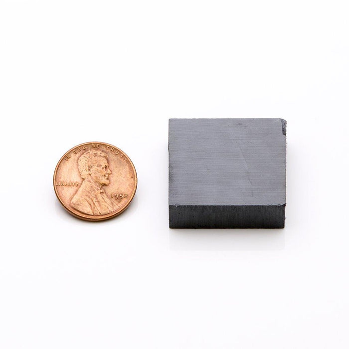 Ceramic Block  Magnet 0.312" H x 1" W x 1" L - Grade C8
