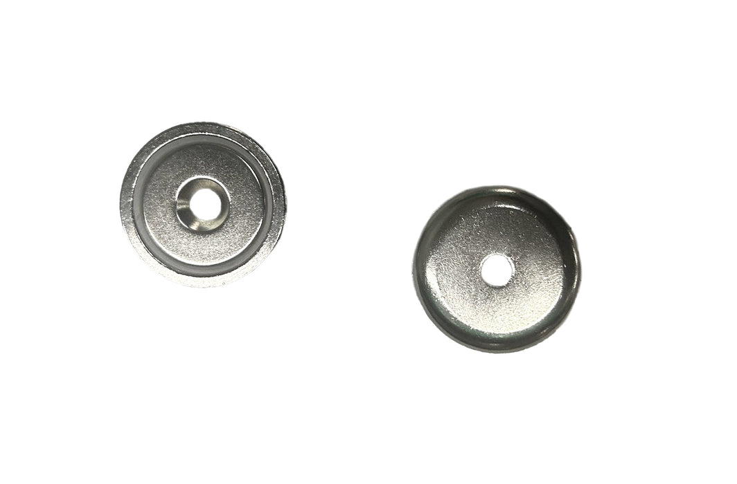 Neodymium Round Magnet Assembly 1.42" Diameter x 0.29" H - Grade N8, Nickel plated finish