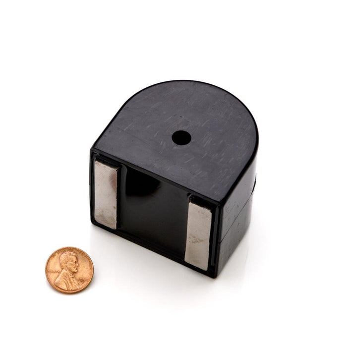 AlNiCo Horseshoe Magnet Assembly 2.187" H x 1.93" W x 2.5" L - Grade A5, Neoprene covered finish