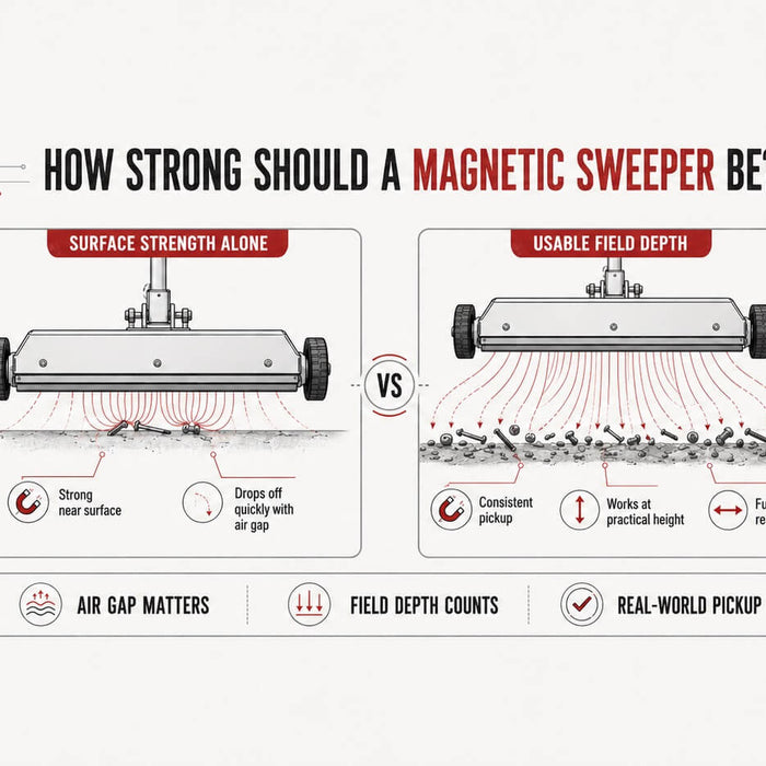 How Strong Should a Magnetic Sweeper Be?