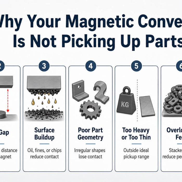 Why Your Magnetic Conveyor Is Not Picking Up Parts