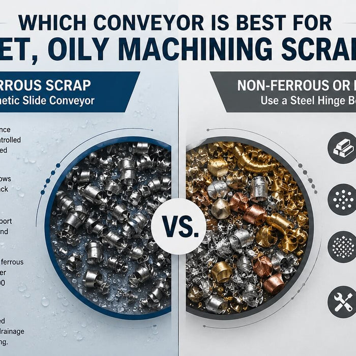 Best Conveyor for Wet, Oily Machining Scrap