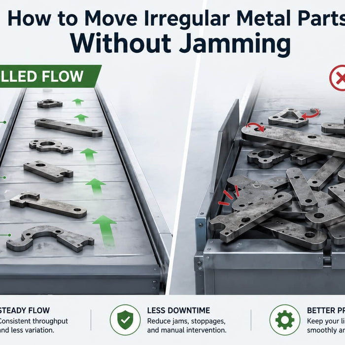 How to Move Irregular Metal Parts Without Jamming