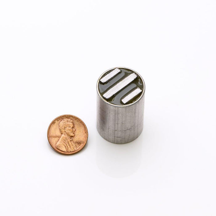 Ceramic Round Magnet Assembly 0.875" Diameter x 1.25" H - Grade C8