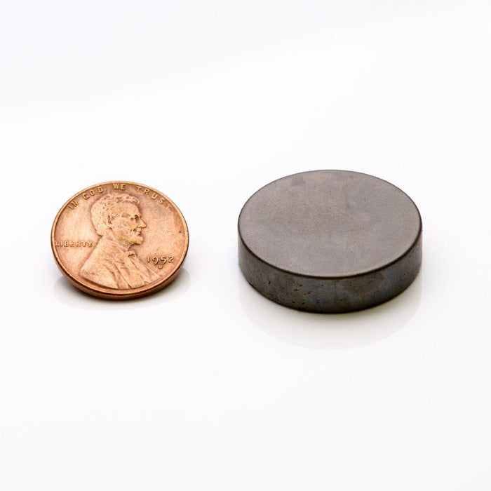 Neodymium Round Magnet 1" Diameter x 0.25" H - Grade N30