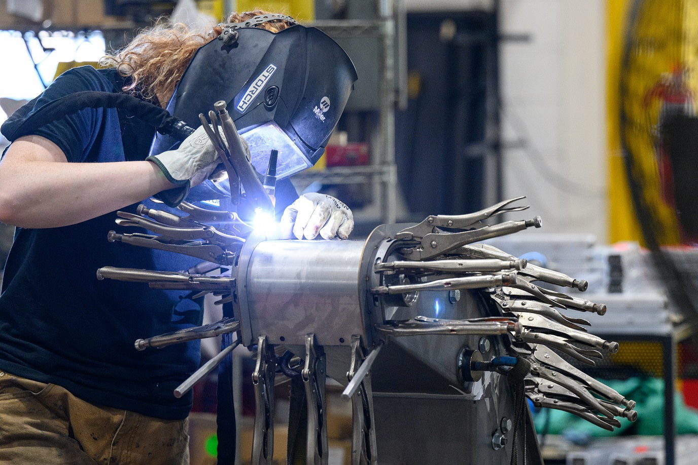 Storch TIG Welding Construction for Beltless Magnetic Conveyor